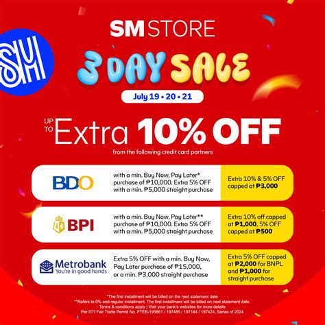 Every deal you shouldn’t miss every day, this SM Store 3 Day Sale.